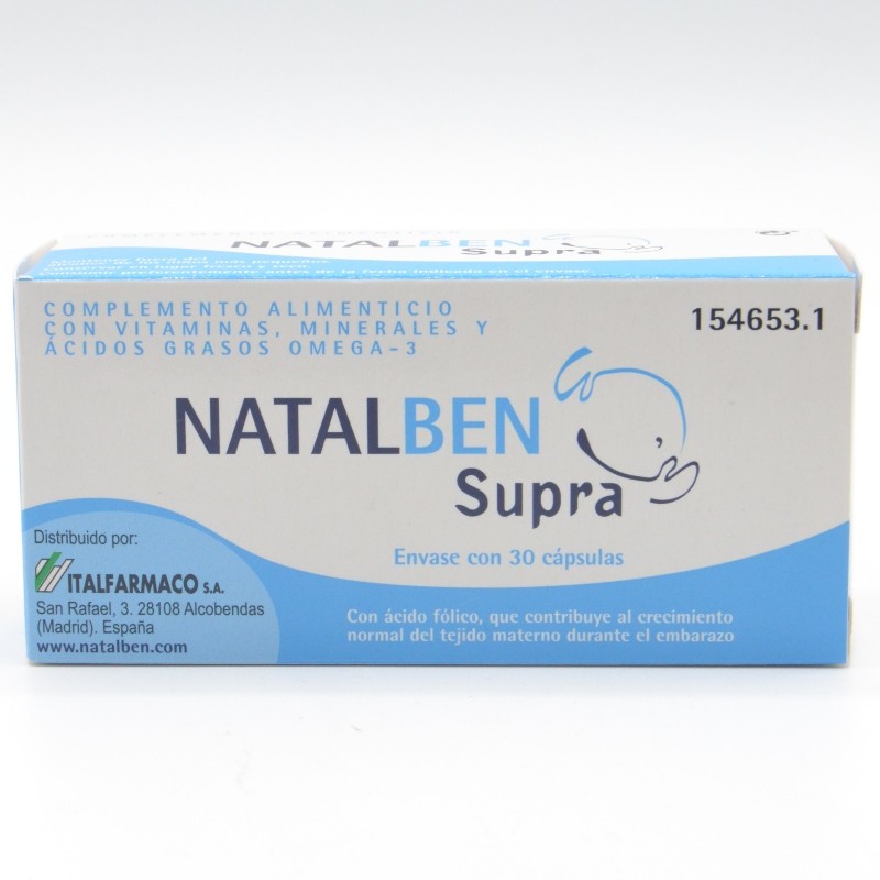 Comprar Natalben Supra 30 Capsulas Multivitamínico