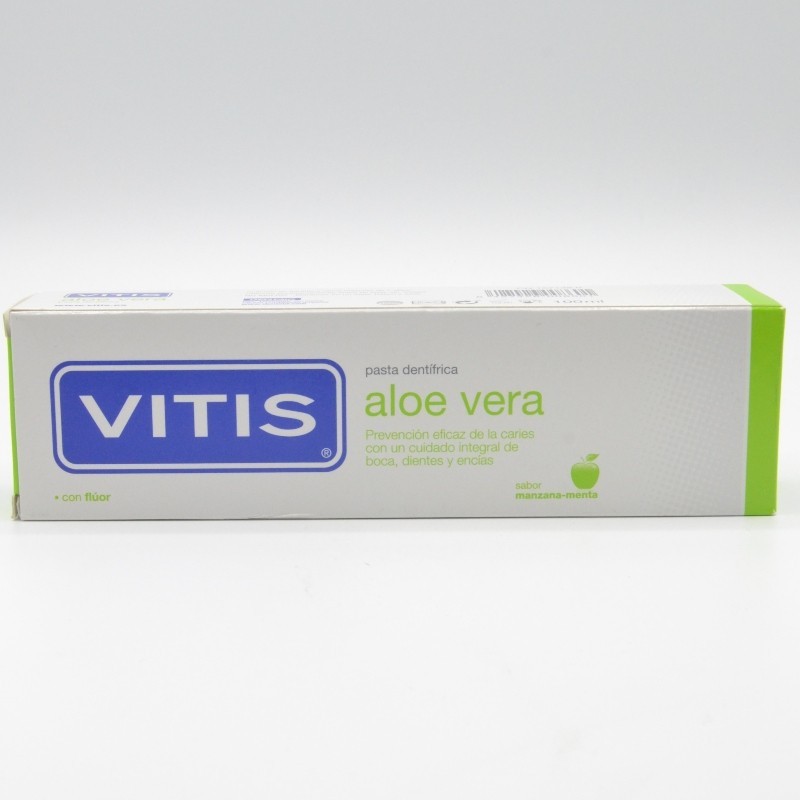 VITIS PASTA ALOE MANZANA 100 ML Encías, caries, dientes sensibles