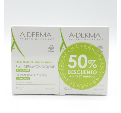 A-DERMA DERMOPAN AVENA PASTILLA 100 G 50%DTO 2ºUD Gel de baño