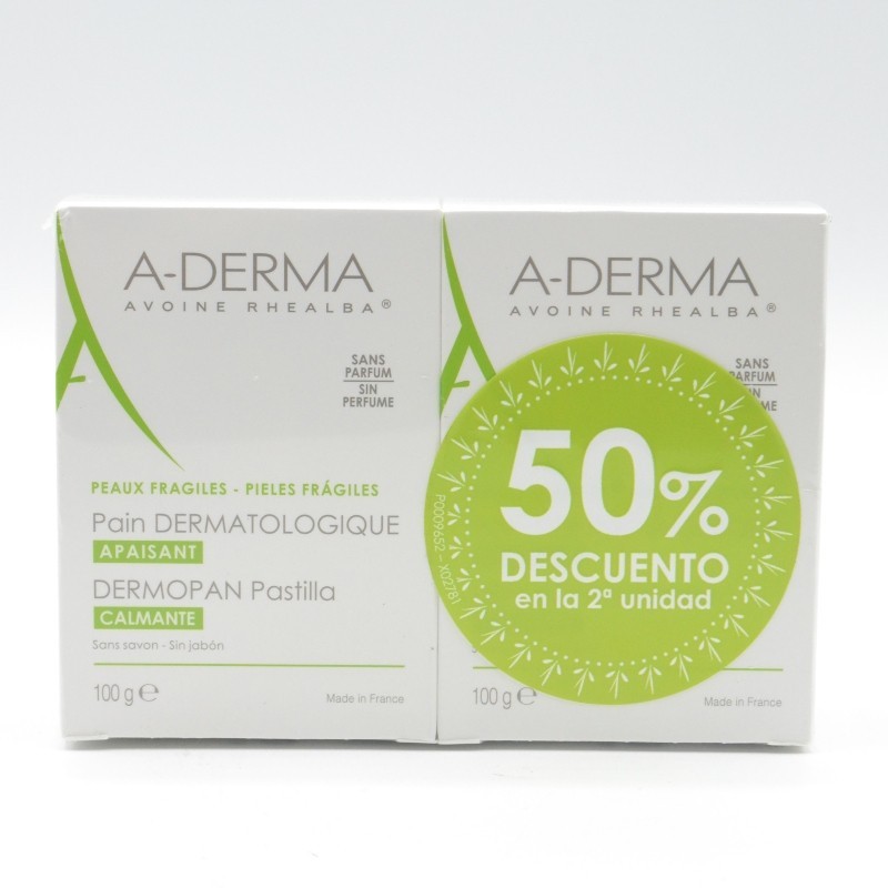 A-DERMA DERMOPAN AVENA PASTILLA 100 G 50%DTO 2ºUD Gel de baño