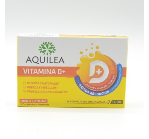 AQUILEA VITAMINA D+ 30 COMPRIMIDOS SUBLINGUALES Defensas