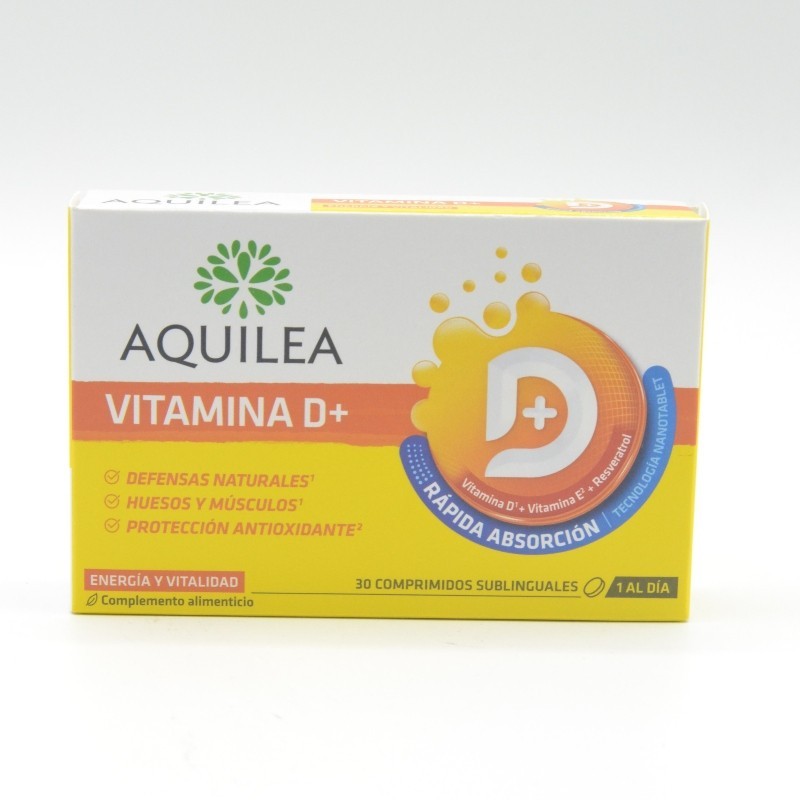 AQUILEA VITAMINA D+ 30 COMPRIMIDOS SUBLINGUALES Defensas AQUILEA VITAMINA D+ 30 COMPRIMIDOS SUBLINGUALES Defensas