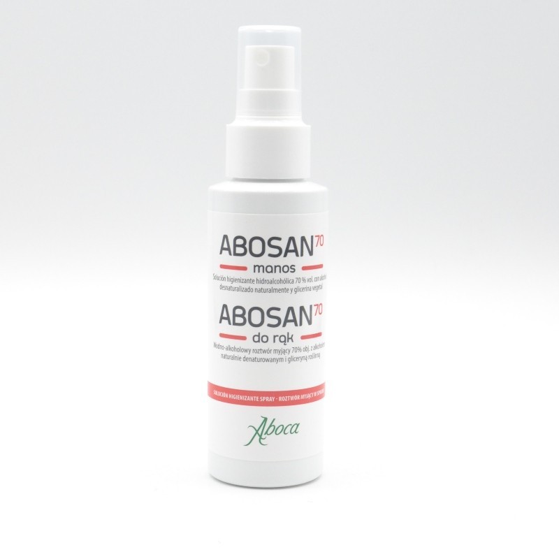 SPRAY HIDROALCOHOLIC0 MANOS 100 ML ABOSAN 70 Parafarmacia