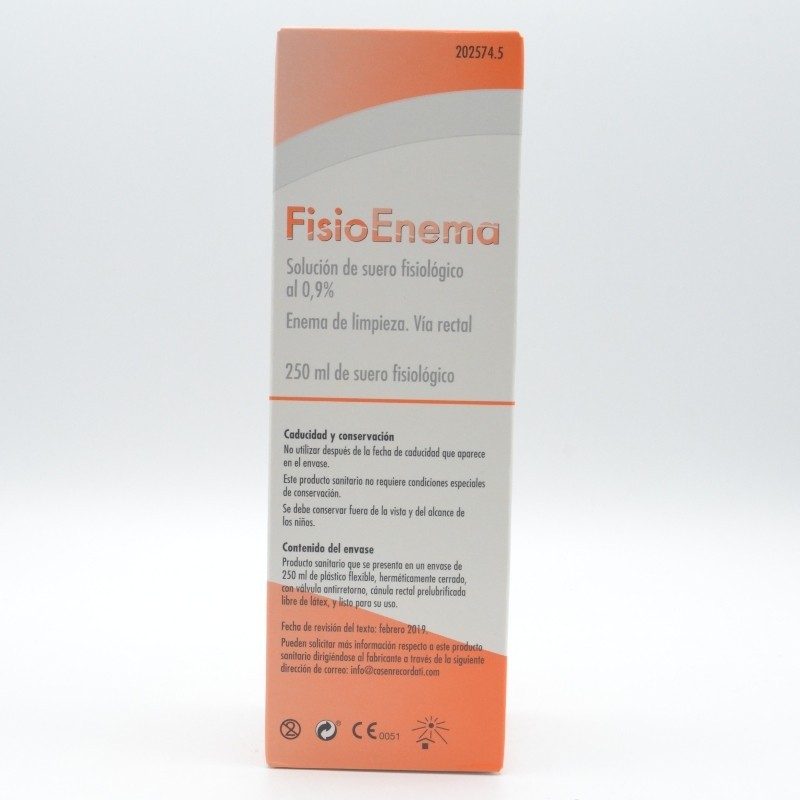 FISIOENEMA 250 ML. Hemorroides