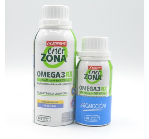 ENERZONA OMEGA 3RX 1 G 120 CAPSULAS+ 30 CAP Salud cardiovascular