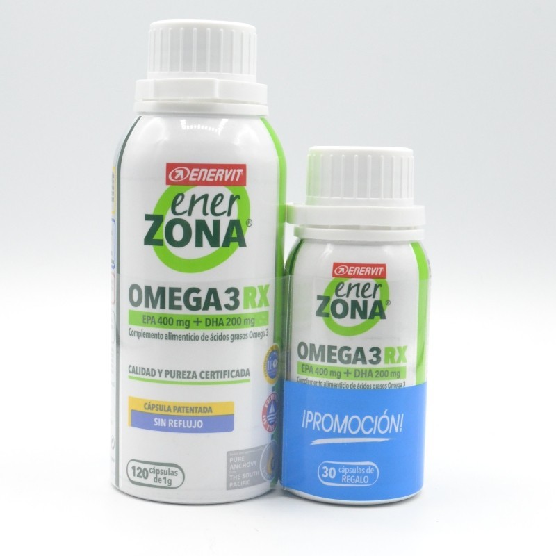 ENERZONA OMEGA 3RX 1 G 120 CAPSULAS+ 30 CAP Salud cardiovascular