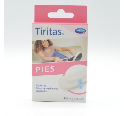 TIRITAS PIES JUANETES DISCOS ADHESIVOS 6UD HARTMANN Tiritas y apósitos