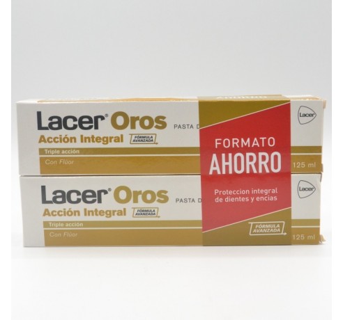 LACER OROS PASTA 125 ML DUPLO Encías, caries, dientes sensibles