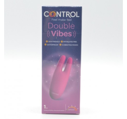 CONTROL DOUBLE VIBES ESTIMULADOR INTIMO 1 U Juguetes