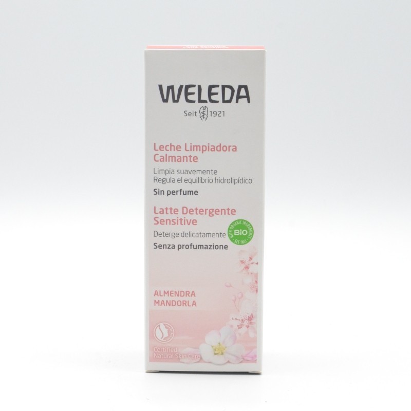 WELEDA PIEL SENSIBLE LECHE LIMPIADORA CALMANTE DE ALMENDRA 75 ML Hidratación