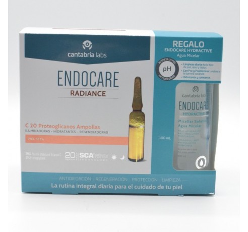 ENDOCARE C20 PROTEOGLICANOS PIEL SECA 30 AMPOLLAS 2 ML Antiedad