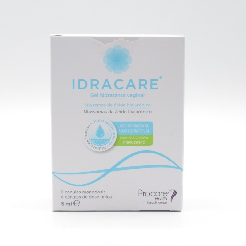 IDRACARE GEL HIDRATANTE VAGINAL 8 CANULAS MONODOSIS 5 ML Sequedad vaginal