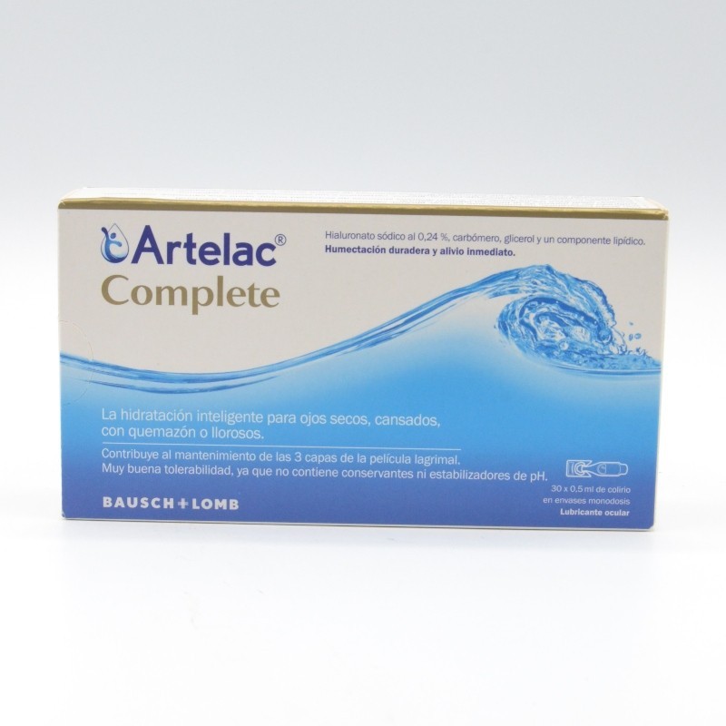 ARTELAC COMPLETE ESTERIL GOTAS OCULARES 0.5 ML 3 Colirios y monodosis