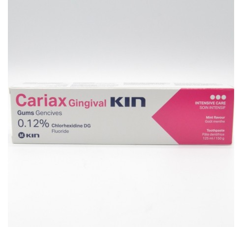 CARIAX GINGIVAL PASTA DENTIFRICA 125 ML + REGALO CEPILLO Encías, caries, dientes sensibles