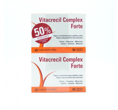 VITACRECIL COMPLEX FORTE DUPLO 2X90 CAPS Anticaída