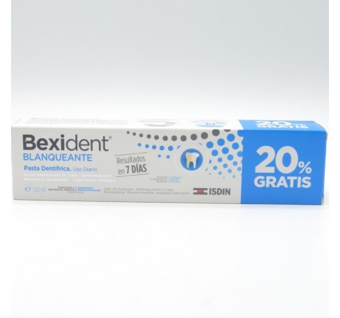 BEXIDENT BLANQUEANTE PASTA 125 ML +20%GRATIS Uso blanqueante