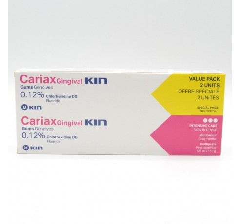 CARIAX GINGIVAL PASTA 125 ML DUPLO Encías, caries, dientes sensibles