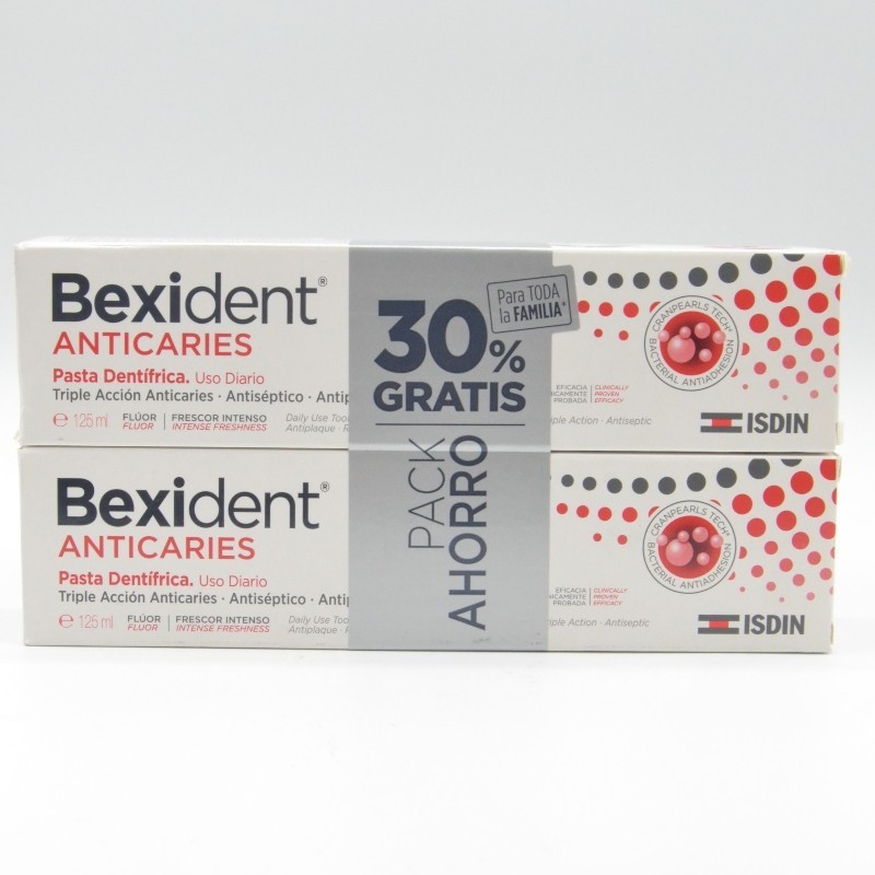 BEXIDENT ANTICARIES PASTA 125ML PACK AHORRO Encías, caries, dientes sensibles