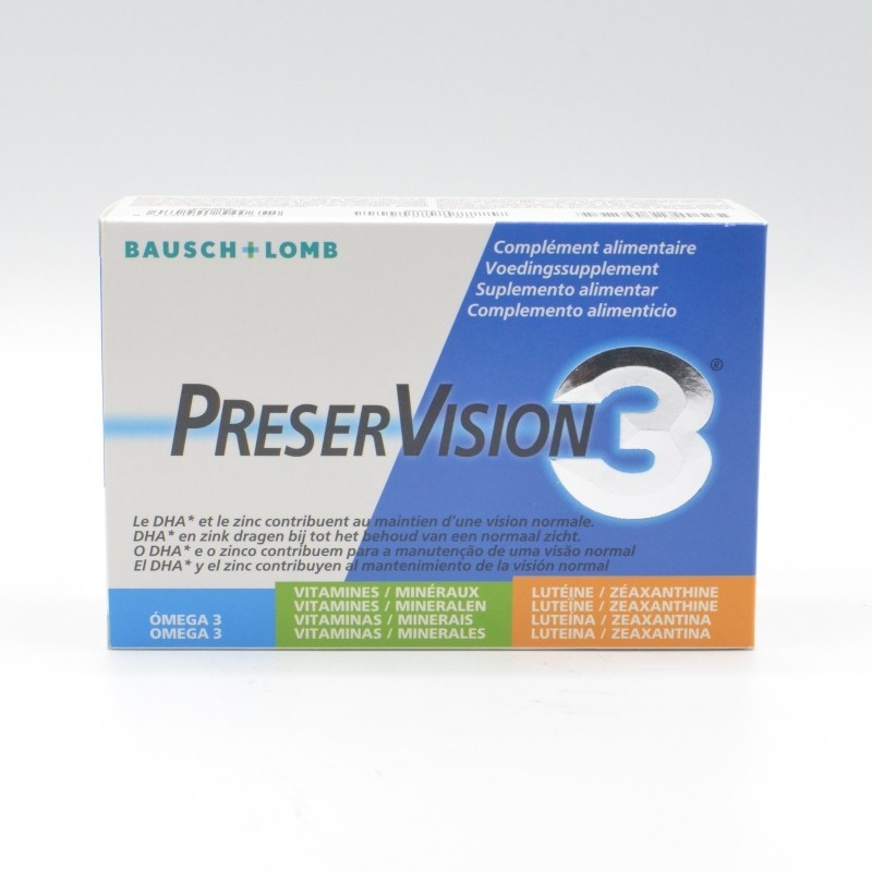 PRESERVISION 3 60 CAPSULAS Vitaminas para los ojos