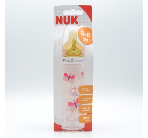 BIBERON NUK LATEX 0-6M 300ML M Biberones y tetinas