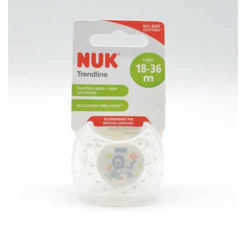 CHUPETE NUK LATEX NUK ANIMALS 18-36 M 1 U Chupetes y broches