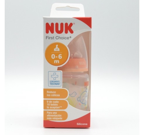 BIBERON NUK SILICONA ANIMALS 0-6 M 150 ML Biberones y tetinas