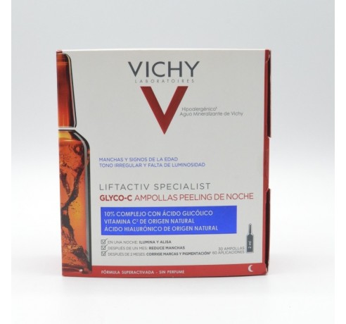 LICTACTIV GLYCO-C PEELING DE NOCHE 30 AMPOLLAS Antiedad