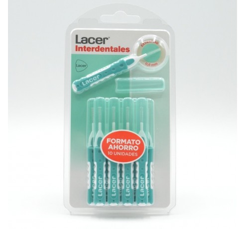 LACER CEPILLO INTERDENTAL EXTRAFINO RECTO 10 U VERDE Cepillos