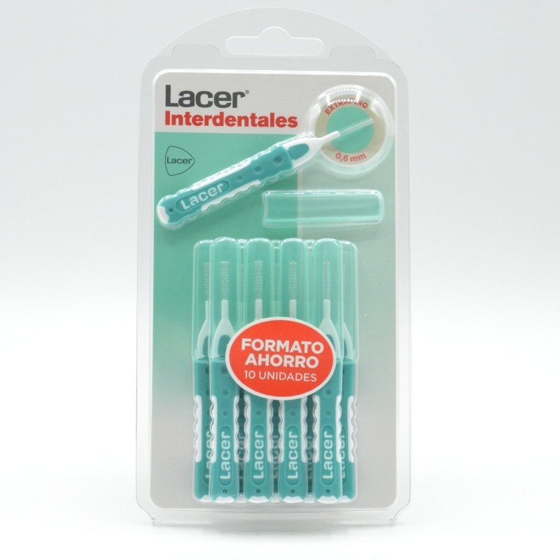 LACER CEPILLO INTERDENTAL EXTRAFINO RECTO 10 U VERDE Cepillos