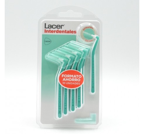 LACER CEPILLO INTERDENTAL EXTRAFINO ANGULAR 10 U VERDE Cepillos