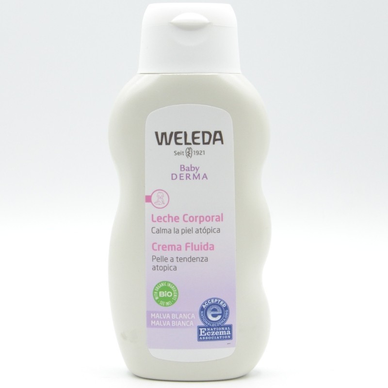 WELEDA BABY DERMA LECHE CORPORAL MALVA BLANCA 200 ML Higiene e hidratación