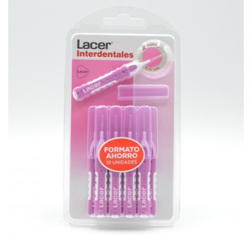 LACER CEPILLO INTERDENTAL ULTRAFINO RECTO 10 U ROSA Cepillos