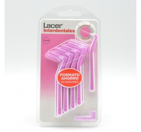 LACER CEPILLO INTERDENTAL ULTRAFINO ANGULAR 10 U ROSA Cepillos