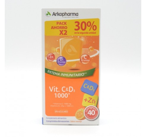 ARKOVITAL VIT C & D3 DUPLO 2X20 COMPRIMIDOS Defensas