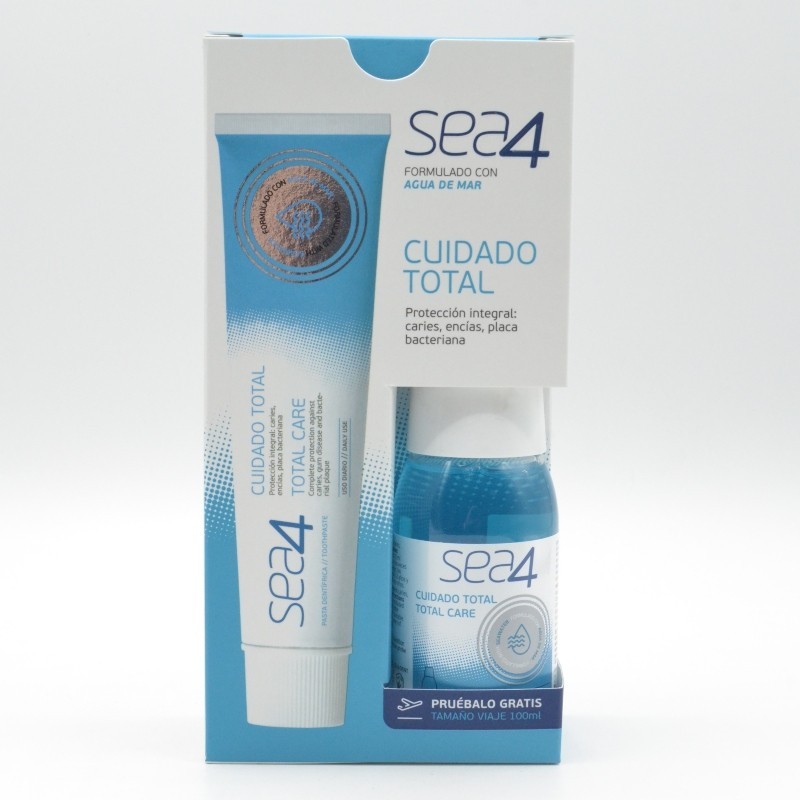 SEA4 PASTA DENTIFRICA CUIDADO TOTAL 75 ML Encías, caries, dientes sensibles