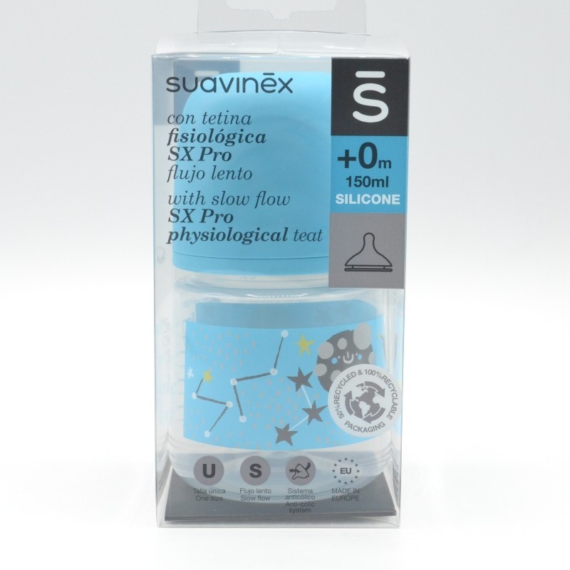 BIBERON SUAVINEX SILICONA FISIOLOGICO PRO +0M 150ML Biberones y tetinas