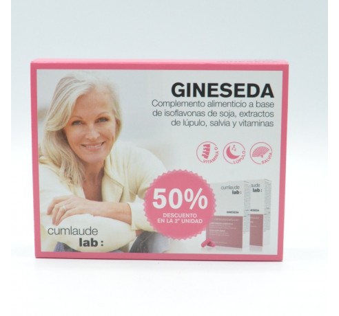 GINESEDA 30 CAPSULAS ORAL DUPLO 2ºU AL 50% Menopausia y síndrome menstrual