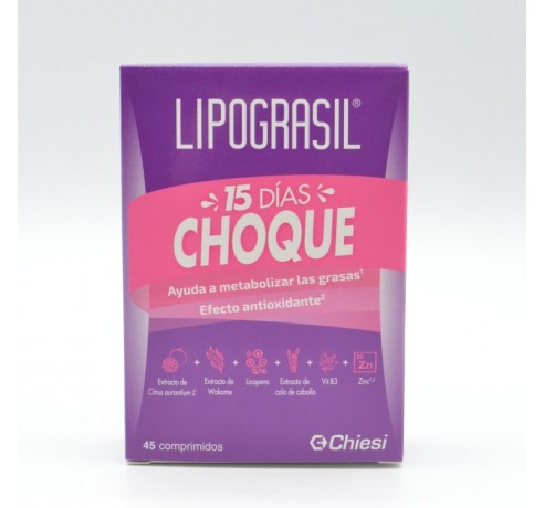 LIPOGRASIL 15 DIAS CHOQUE 45 COMP Quemagrasas