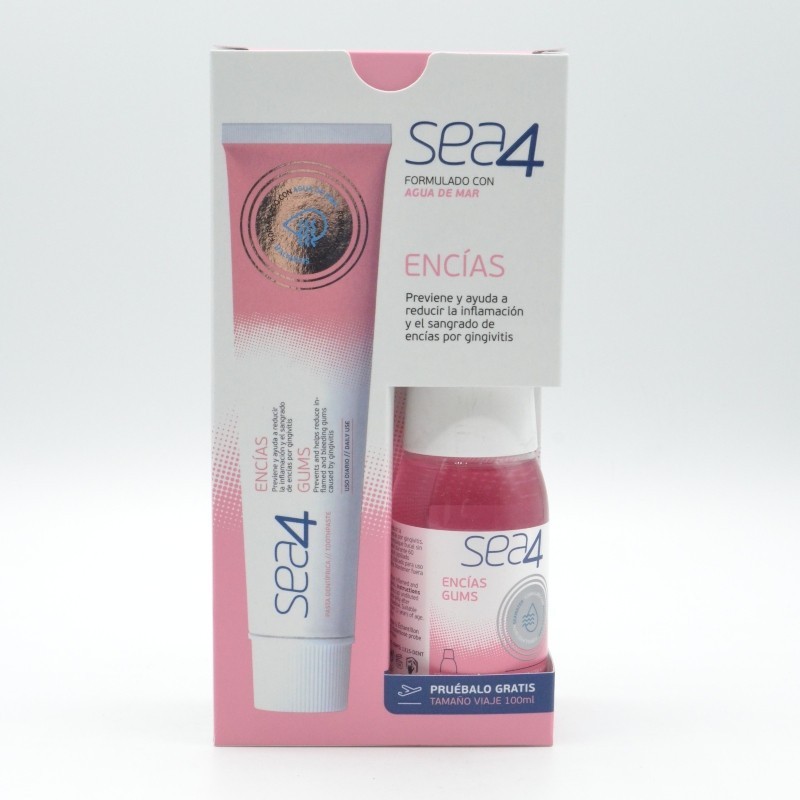 SEA4 PASTA DENTIFRICA ENCIAS 75 ML Encías, caries, dientes sensibles