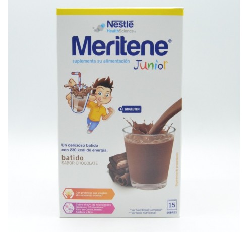 MERITENE JUNIOR CHOCOLATE 15U Papillas y snacks