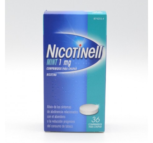 NICOTINELL MINT 1 MG 36 COMPRIMIDOS PARA CHUPAR Anti-tabáquicos