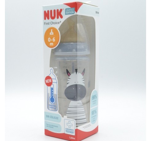 BIBERON NUK LATEX SAFARI 0-6M M 300 ML Biberones y tetinas