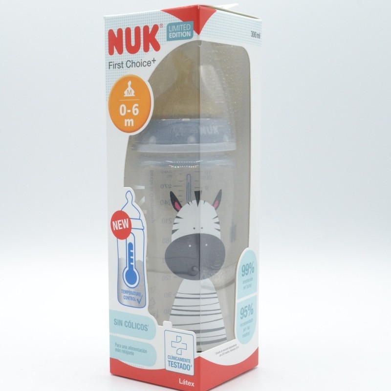 BIBERON NUK LATEX SAFARI 0-6M M 300 ML Biberones y tetinas