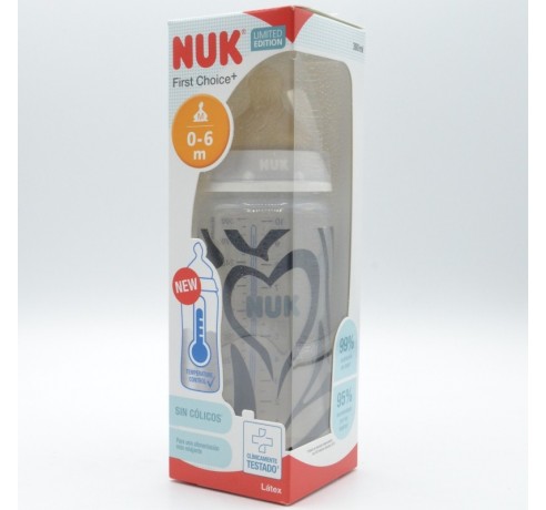 BIBERON NUK LATEX SAFARI 0-6M M 300 ML Biberones y tetinas