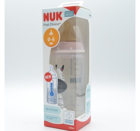 BIBERON NUK LATEX SAFARI 0-6M M 300 ML Biberones y tetinas