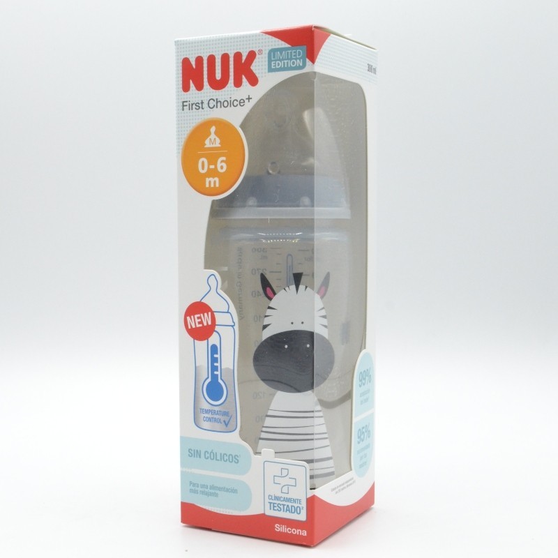 BIBERON NUK SILICONA SAFARI 0-6M M 300 ML Biberones y tetinas