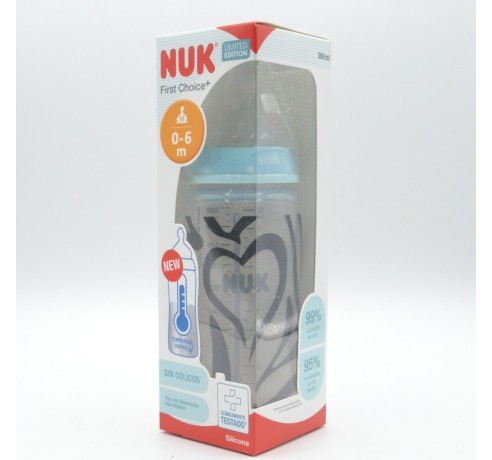 BIBERON NUK SILICONA SAFARI 0-6M M 300 ML Biberones y tetinas