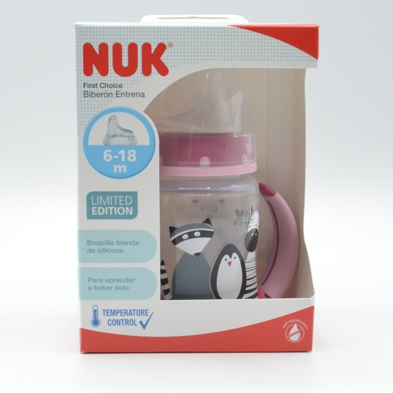 BIBERON ENTRENA NUK SILICONA SAFARI 6-18M 150ML Biberones y tetinas BIBERON ENTRENA NUK SILICONA SAFARI 6-18M 150ML Biberones y tetinas