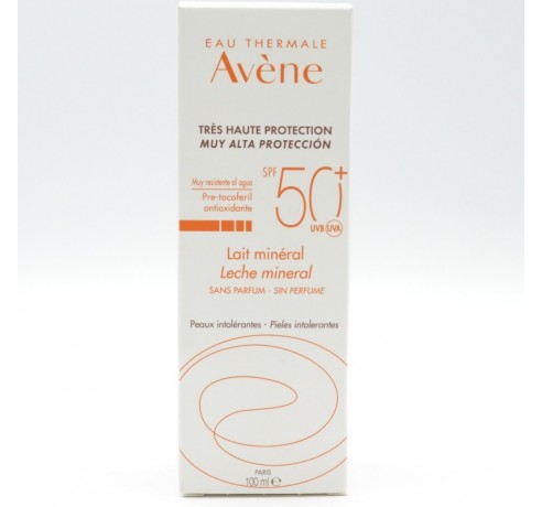 AVENE SOLAR LECHE 50+ 100 ML(PANTALLA FISICA). Protección solar infantil