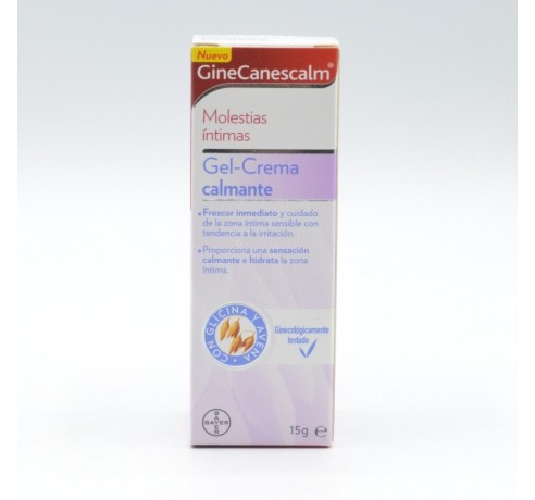 GINECANESCALM GEL CREMA 15 G Infección vaginal y probióticos